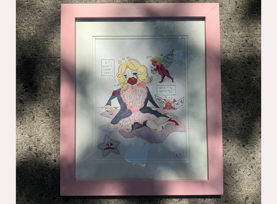Pink Cherubs (Framed)