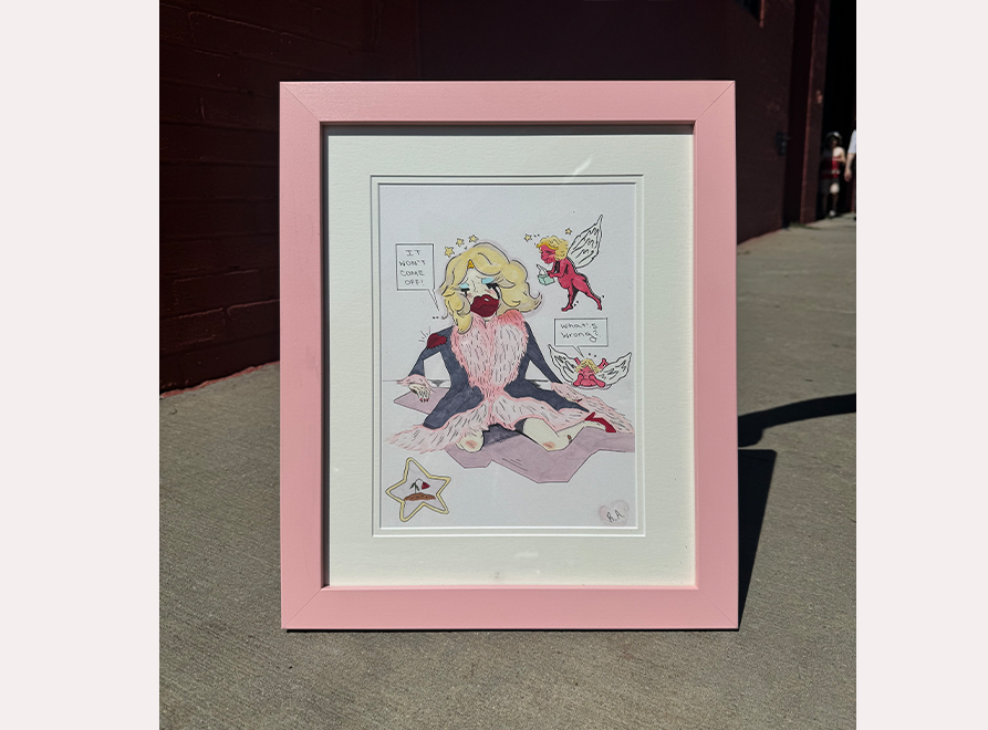 Pink Cherubs (Framed)